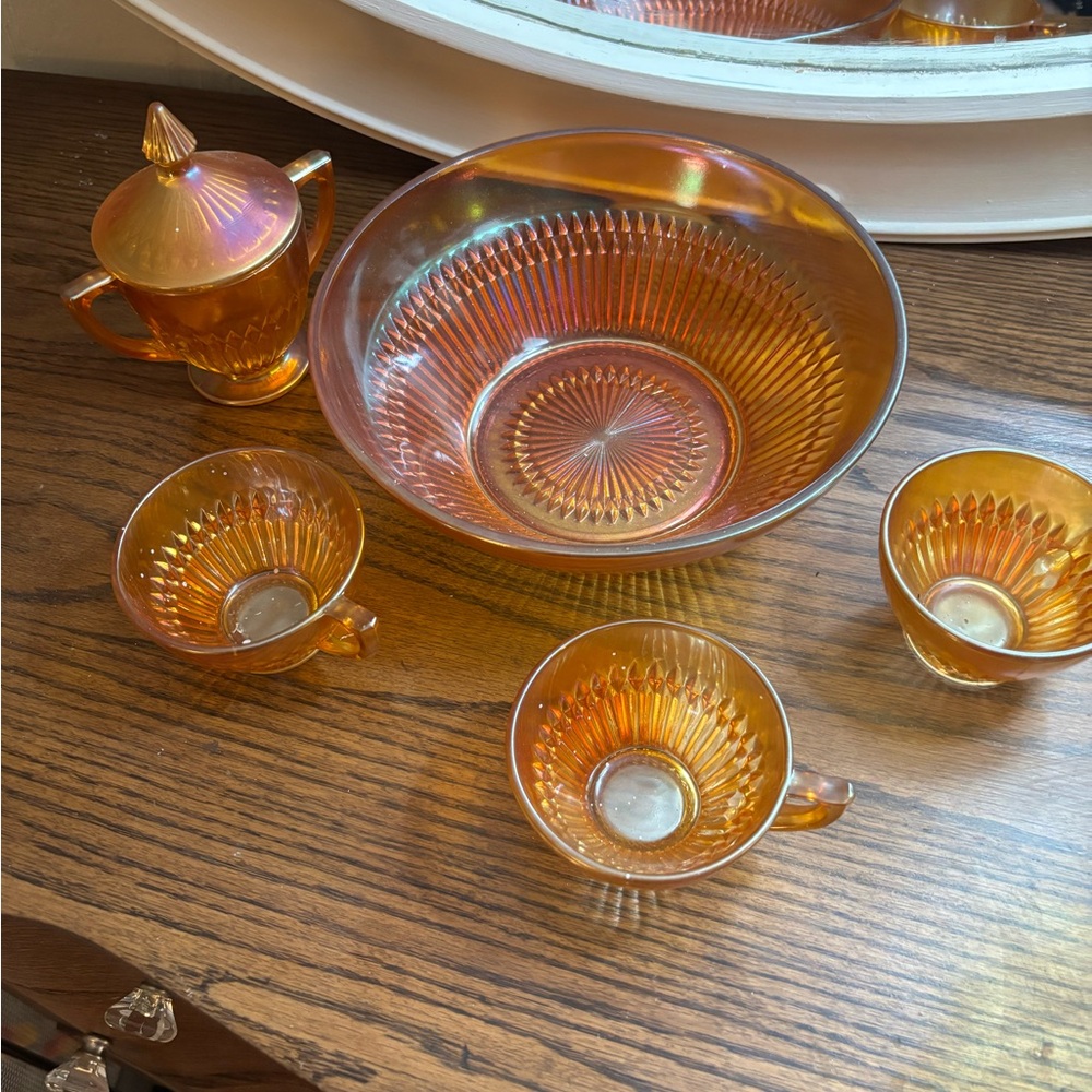 Vintage Carnival Glass by Jeannette Glass